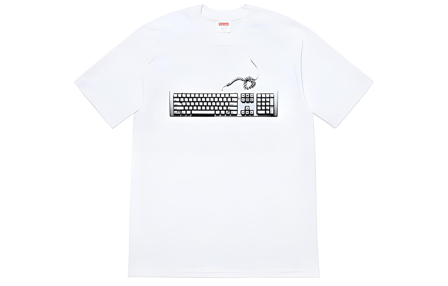 Футболка Supreme SS19 Keyboard Tee White