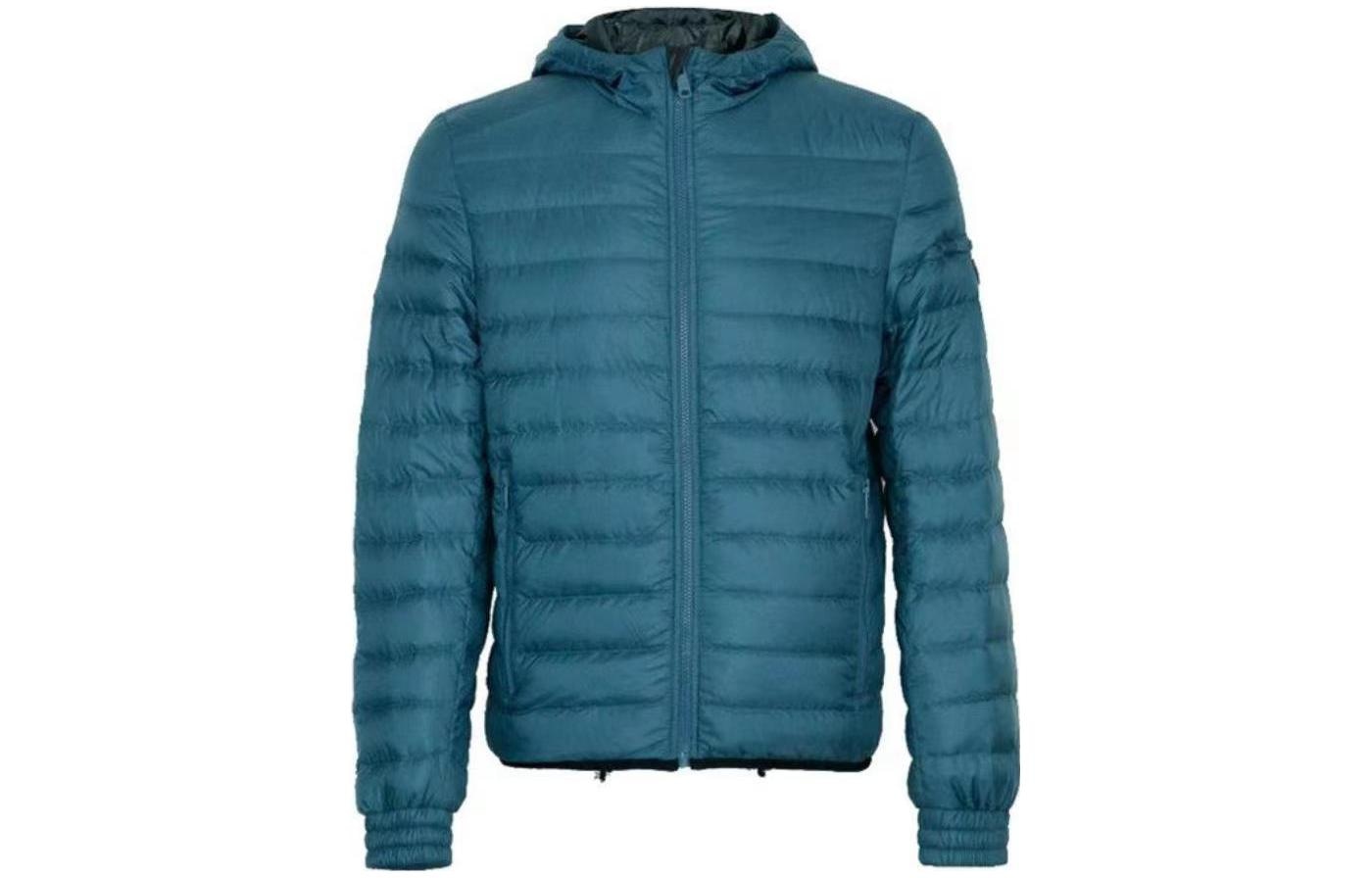 Prada Hooded Down Jacket Blue