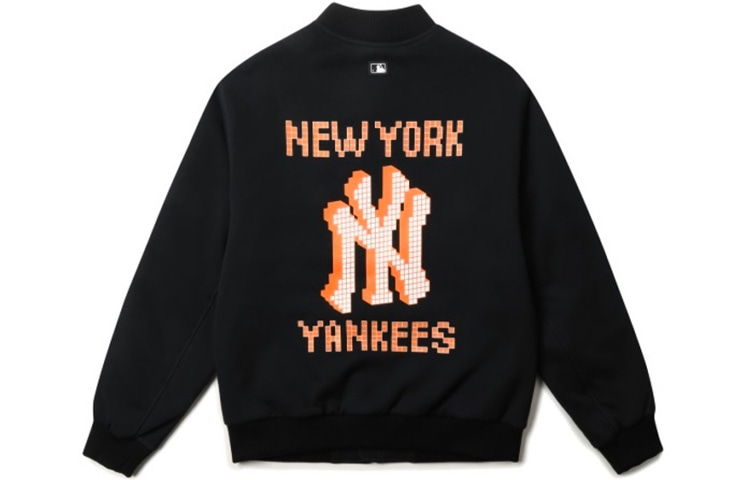 MLB Yankees Logo Zip Baseball Jacket Black