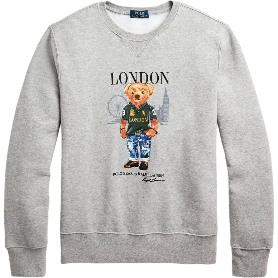 Polo Ralph Lauren Bear Crewneck Sweatshirt Gray