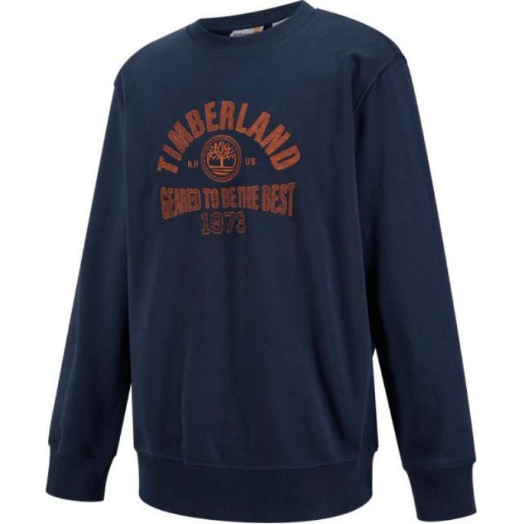 Худи Timberland Letter Drop Shoulder Crewneck Sweatshirt Navy