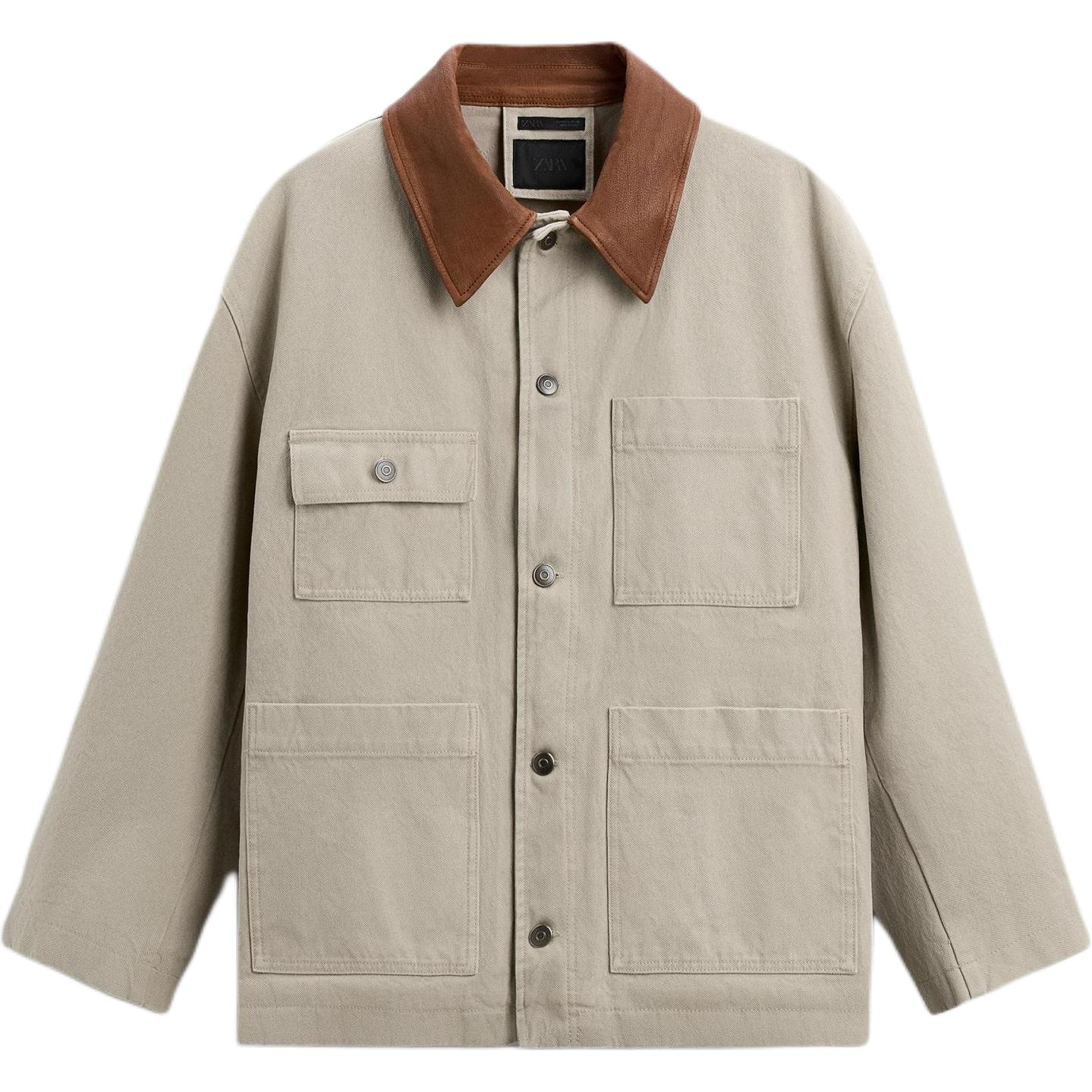 ZARA Colorblock Collar Jacket