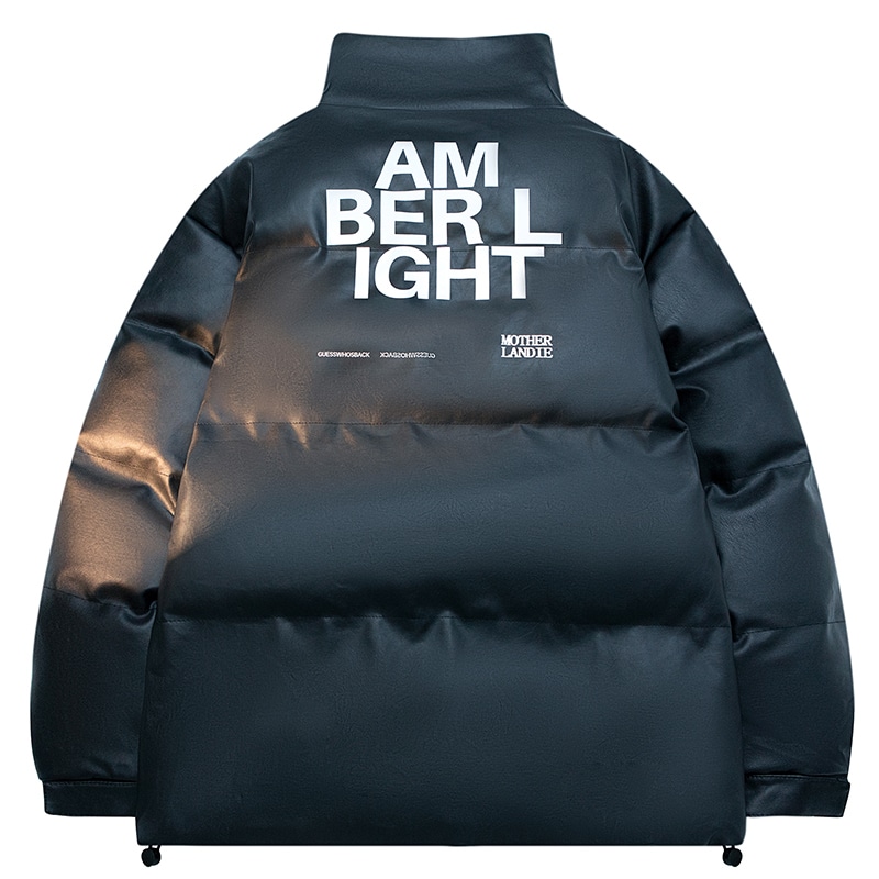 AMBER LIGHT Star Print Puffer Jacket