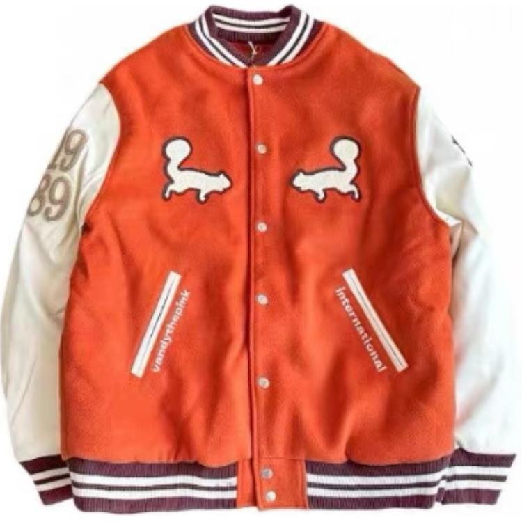 Vandy The Pink Baseball Jacket Orange