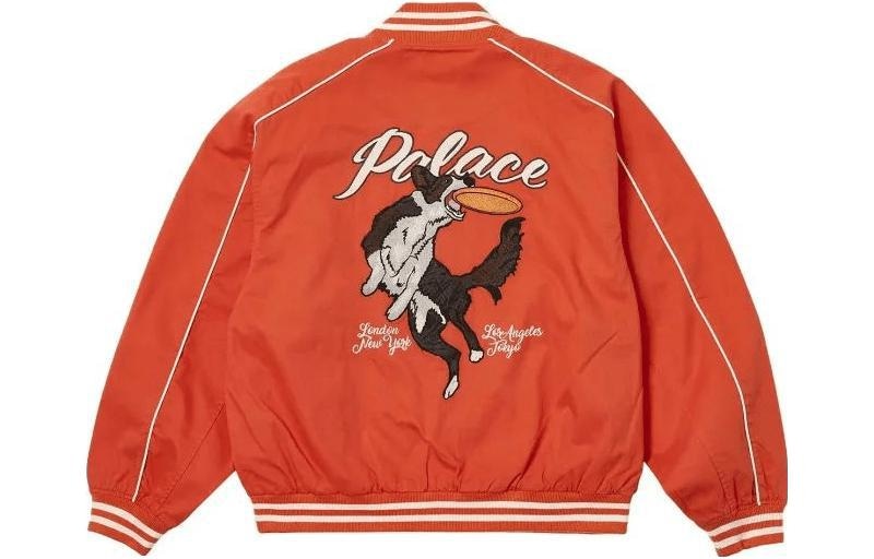 PALACE x Spitfire SS23 Baseball Jacket Red