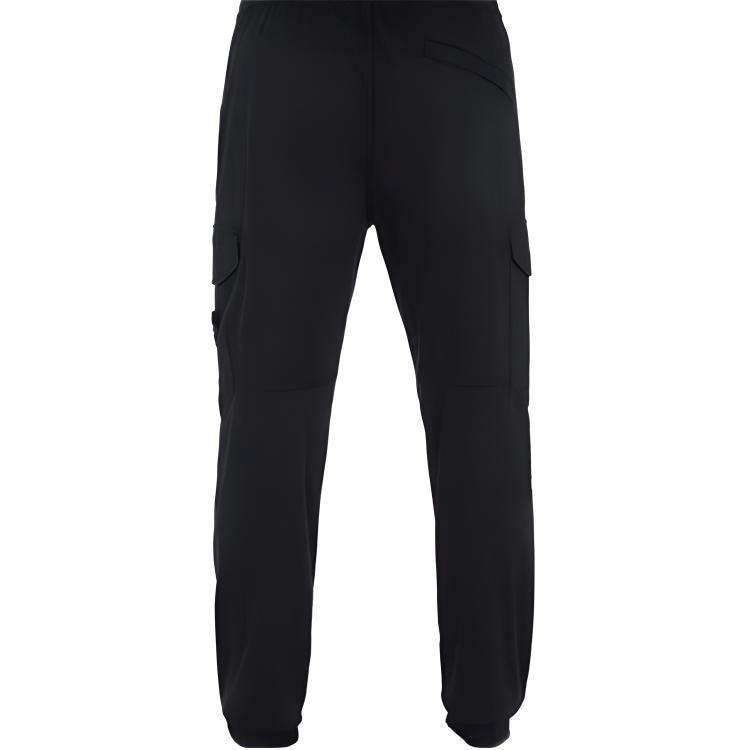 Stone Island Satin Tapered Cargo Pants Black