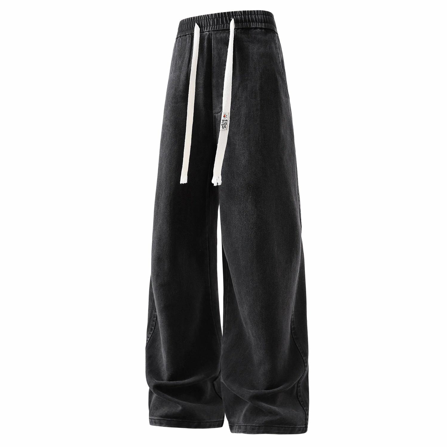FIDO DIDO Vintage Washed Loose Straight Jeans