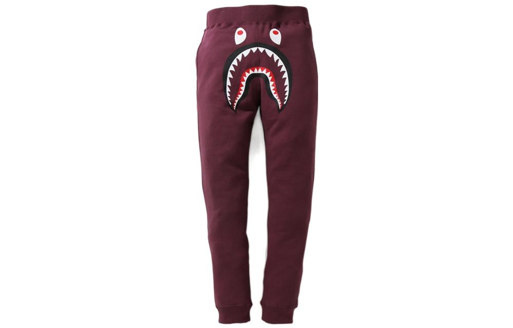 A BATHING APE BAPE Shark Print Sweatpants