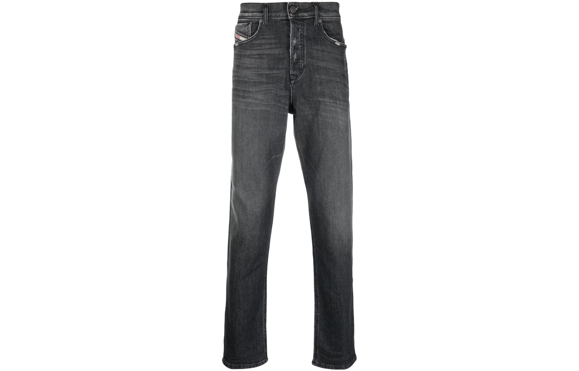 DIESEL FW22 Straight High Waist Jeans Gray