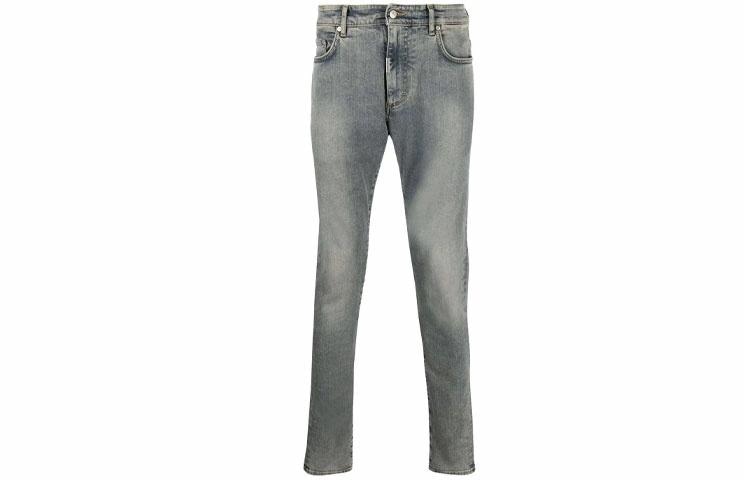 REPRESENT FW21 Logo Skinny Jeans Blue