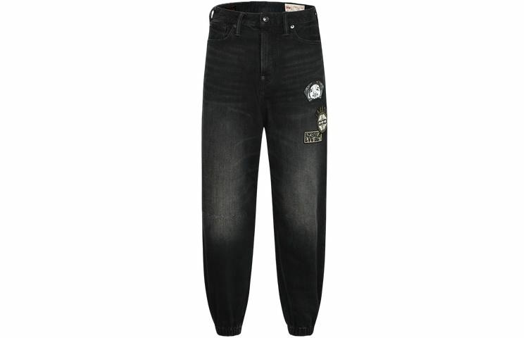 EVISU SS24 Embroidered Seagull Denim Pants
