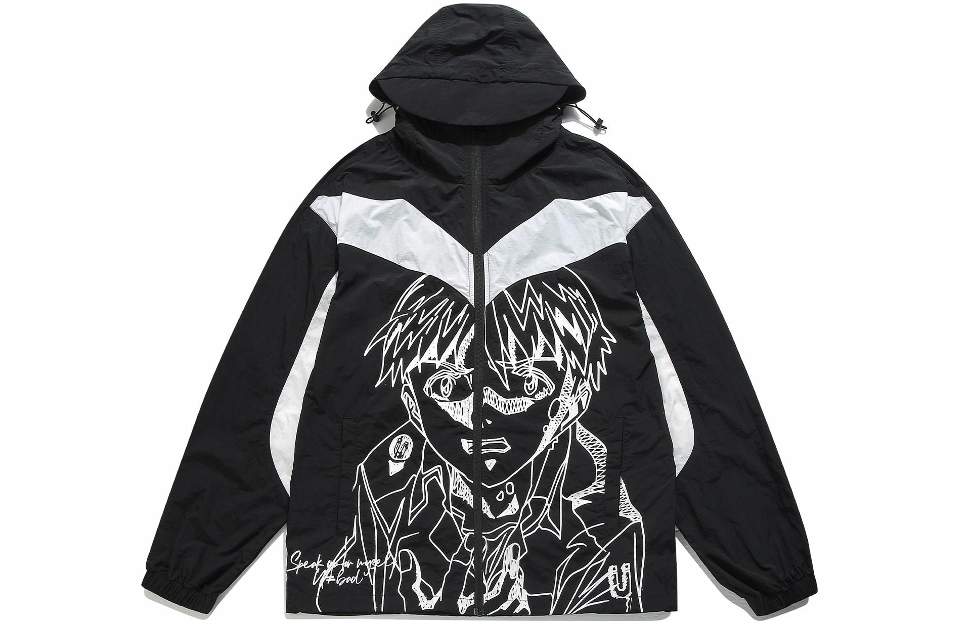 Guuka Hooded Zip-Up Jacket Black