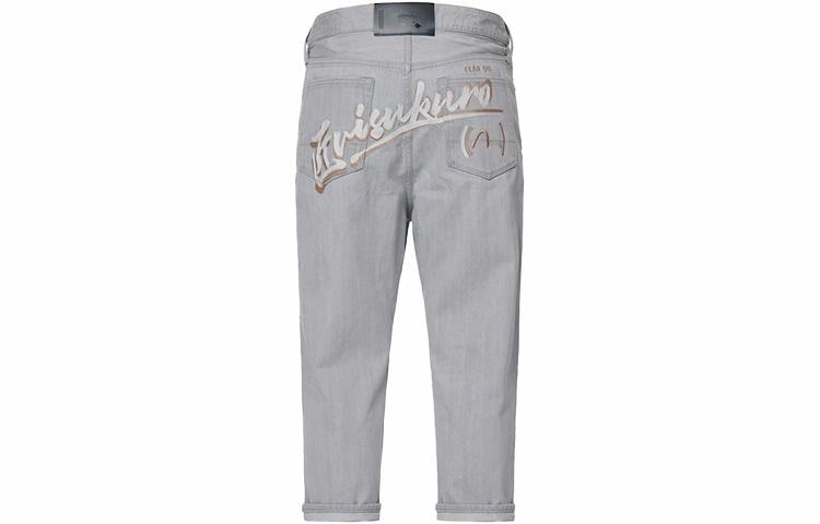 EVISU SS22 Denim Pants Light Grey