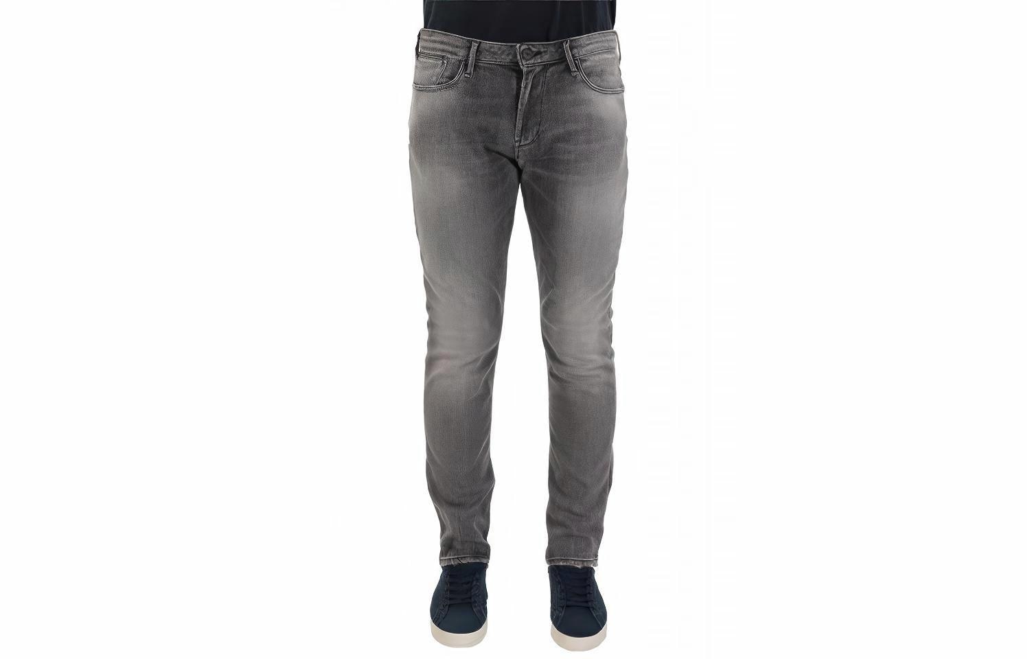 Джинсы Emporio Armani Slim Washed Jeans Gray