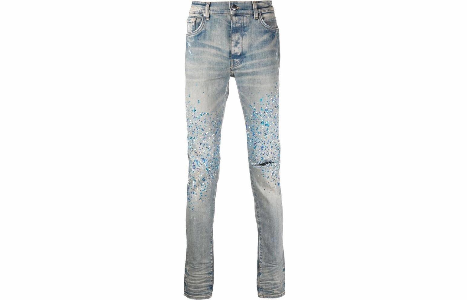 Джинсы AMIRI 22 Distressed Jeans Blue