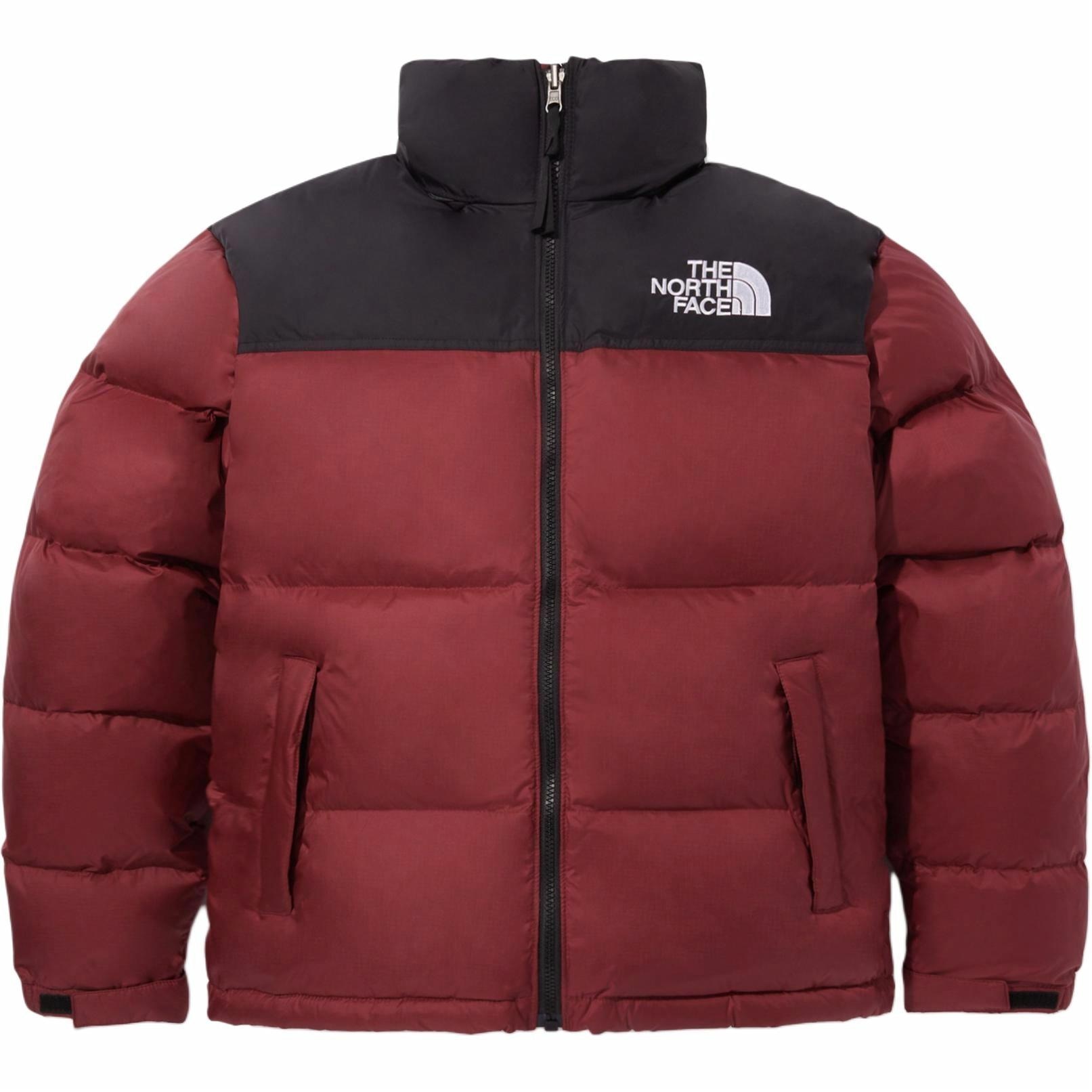 北面/THE NORTH FACE The North Face Logo Print Zip Hoodie Jacket Red