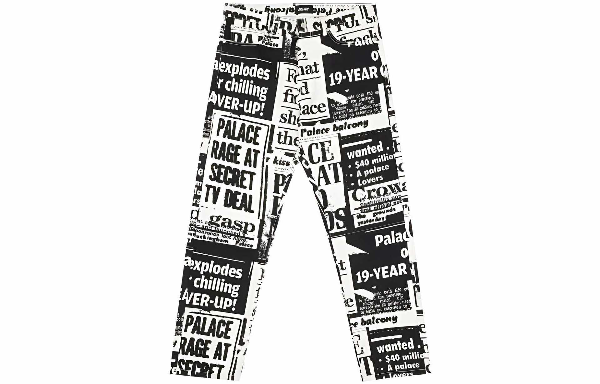 PALACE SS22 Tabloid Denim Jean Black