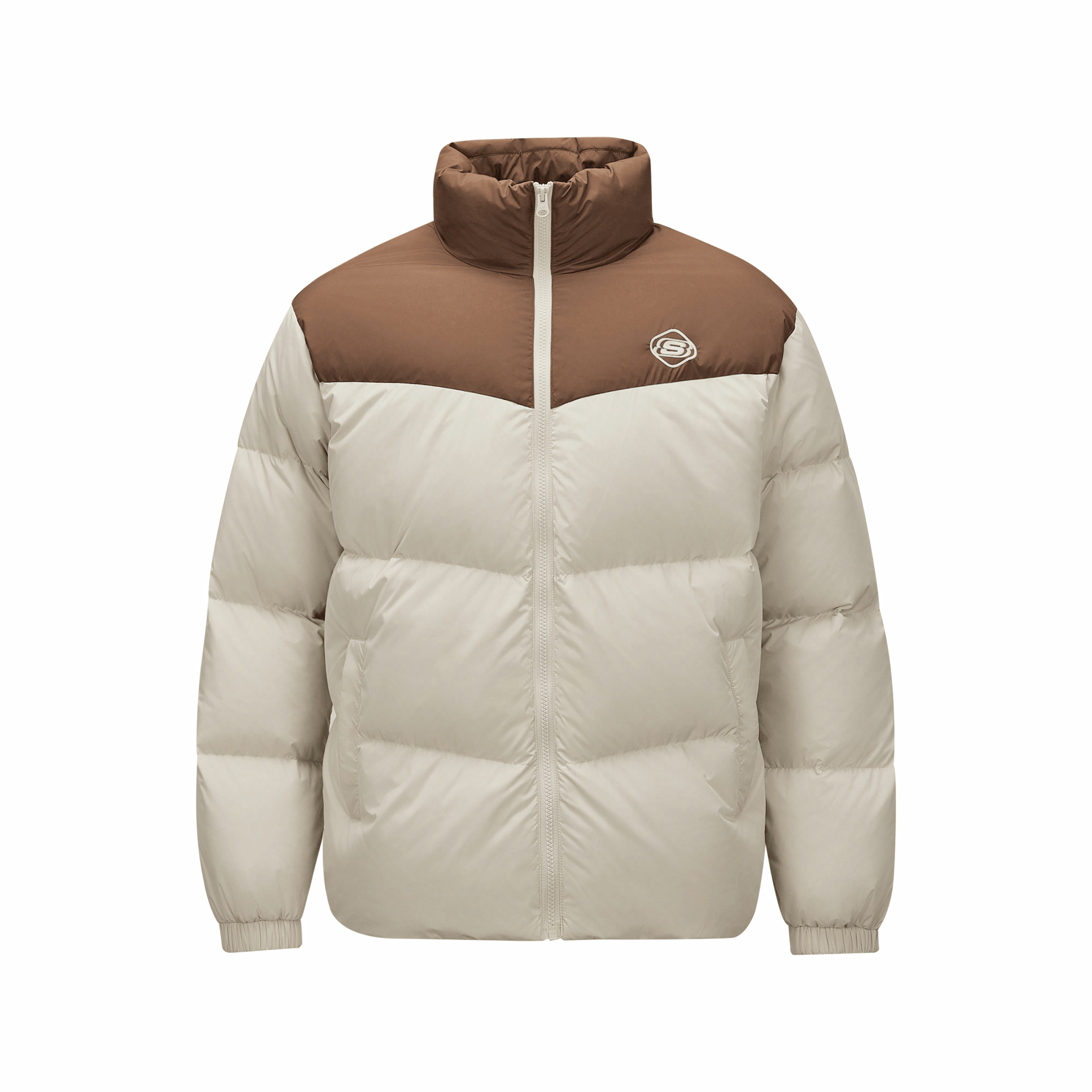 Skechers Sport Life Colorblock Down Jacket Light Brown