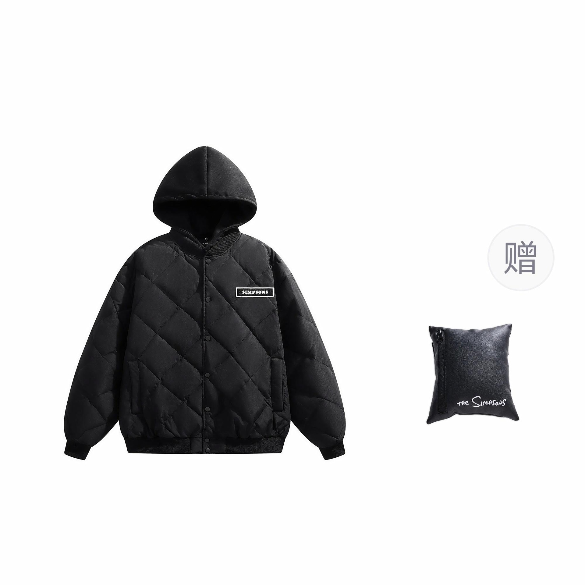 The Simpsons/辛普森一家 The Simpsons Diamond Plaid Hooded Flight Jacket