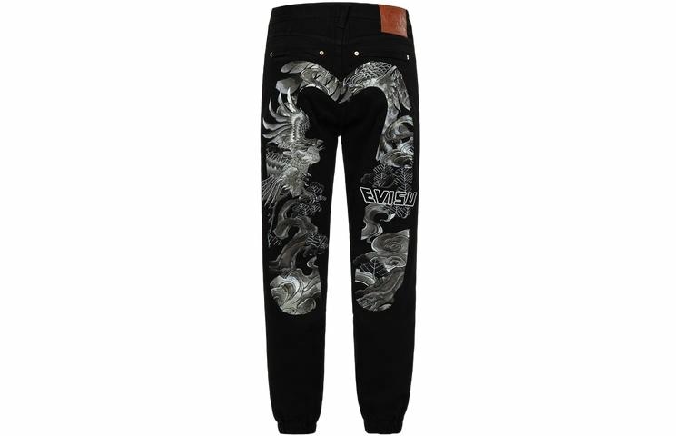 EVISU SS23 Denim Jeans Black