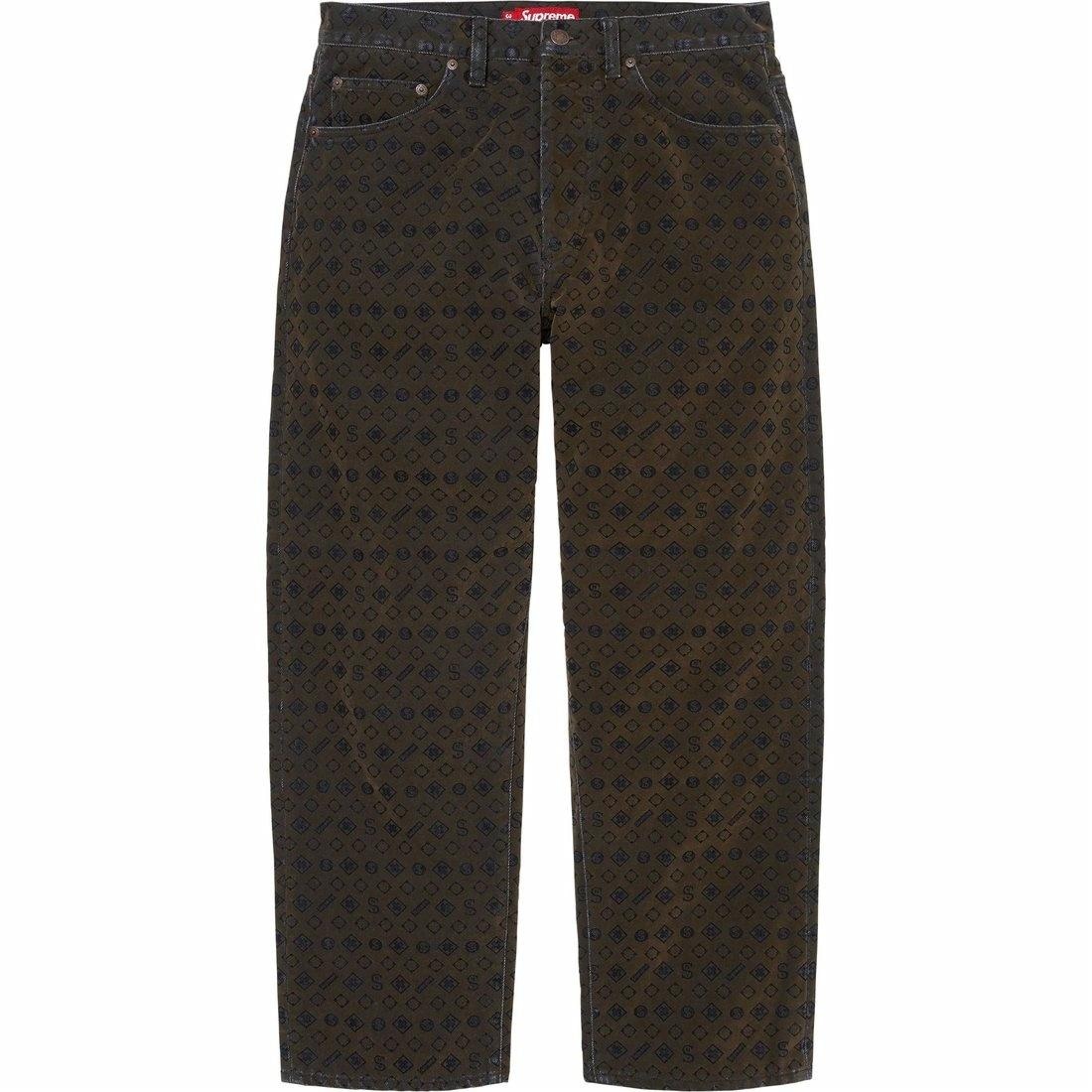 Джинсы Supreme Flocked Loose Fit Jean