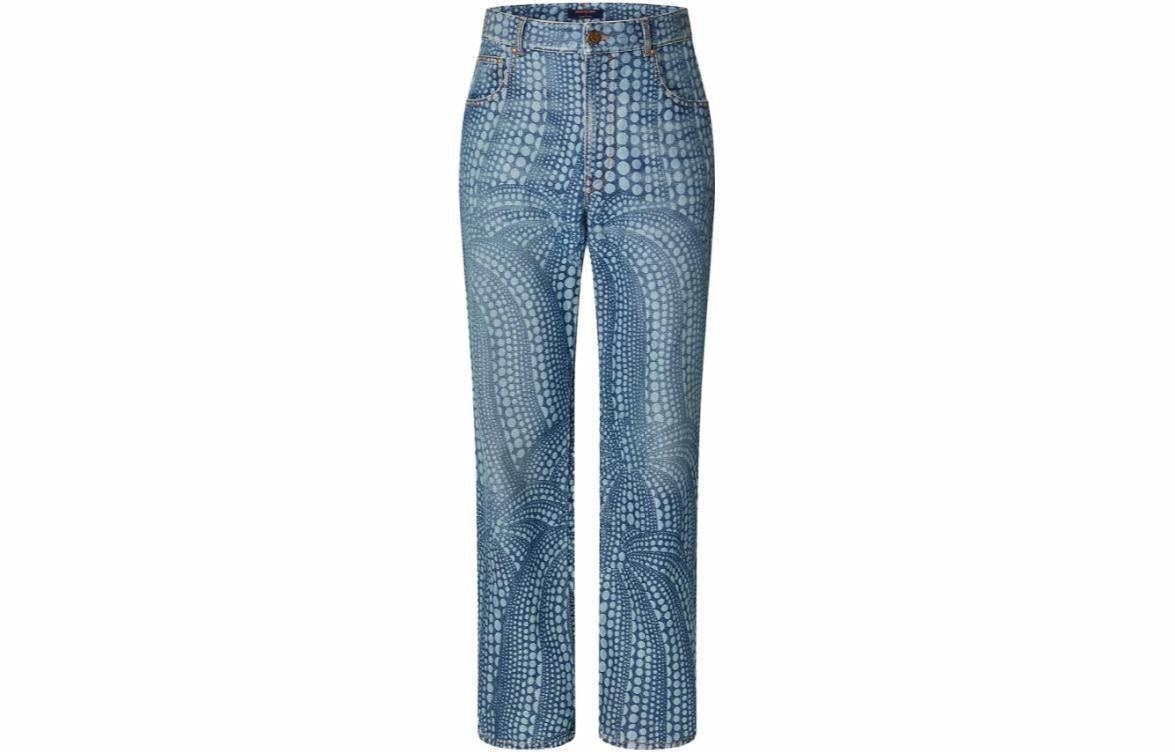 Джинсы Louis Vuitton x Yayoi Kusama Denim Jeans