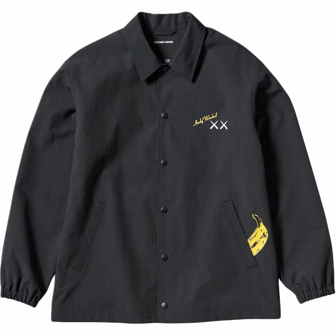 UNIQLO/优衣库 UNIQLO KAWS x WARHOL Banana Print Jacket Black
