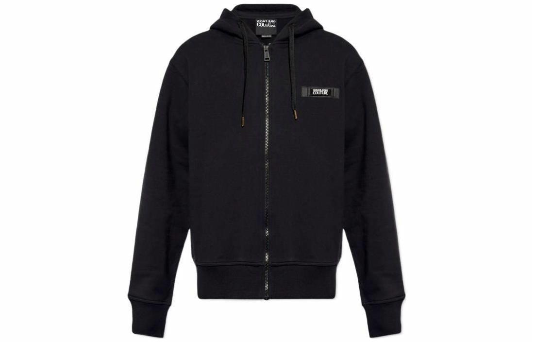 VERSACE JEANS COUTURE Versace Jeans Hooded Zip Jacket Black