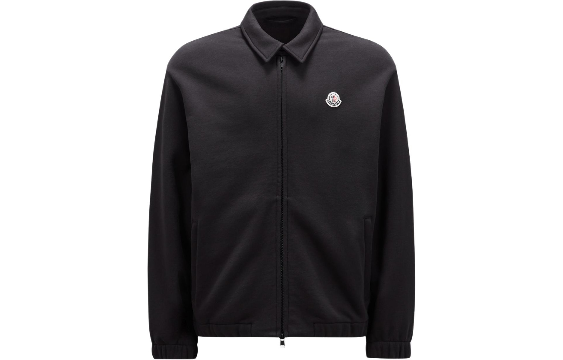 Moncler Fleece Zip Shirt Jacket Black