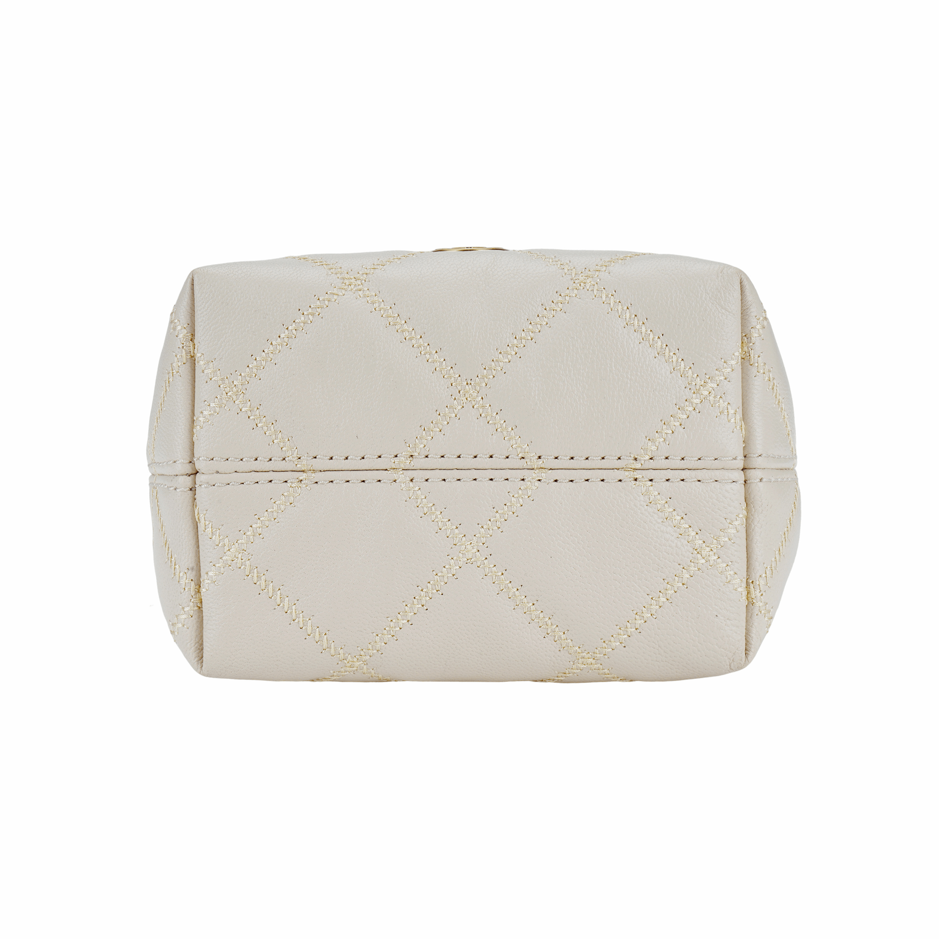 Tory Burch Metal Logo Chain Strap Bucket Bag Beige — фото 3