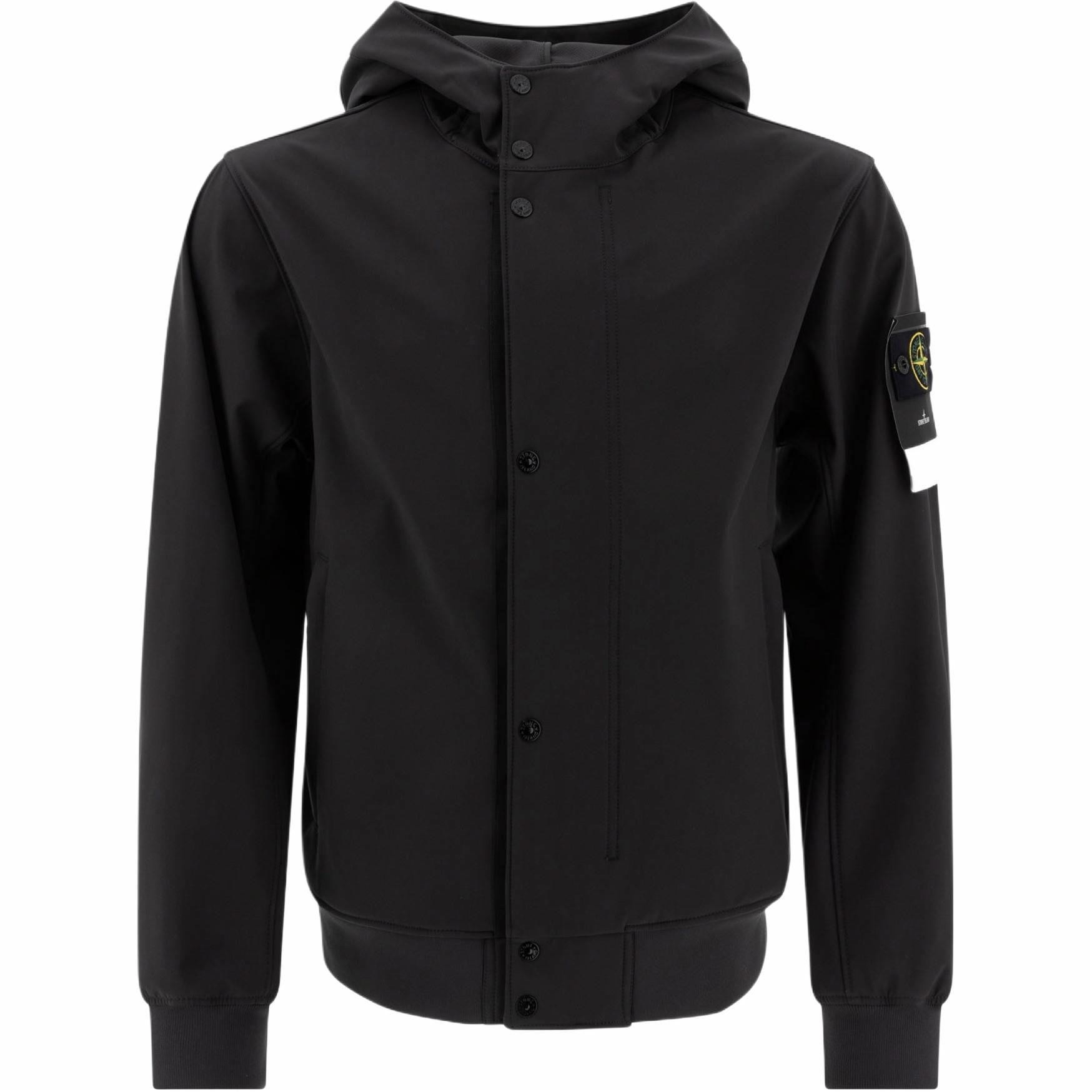Stone Island SS25 Soft Shell Jacket Carbon Grey