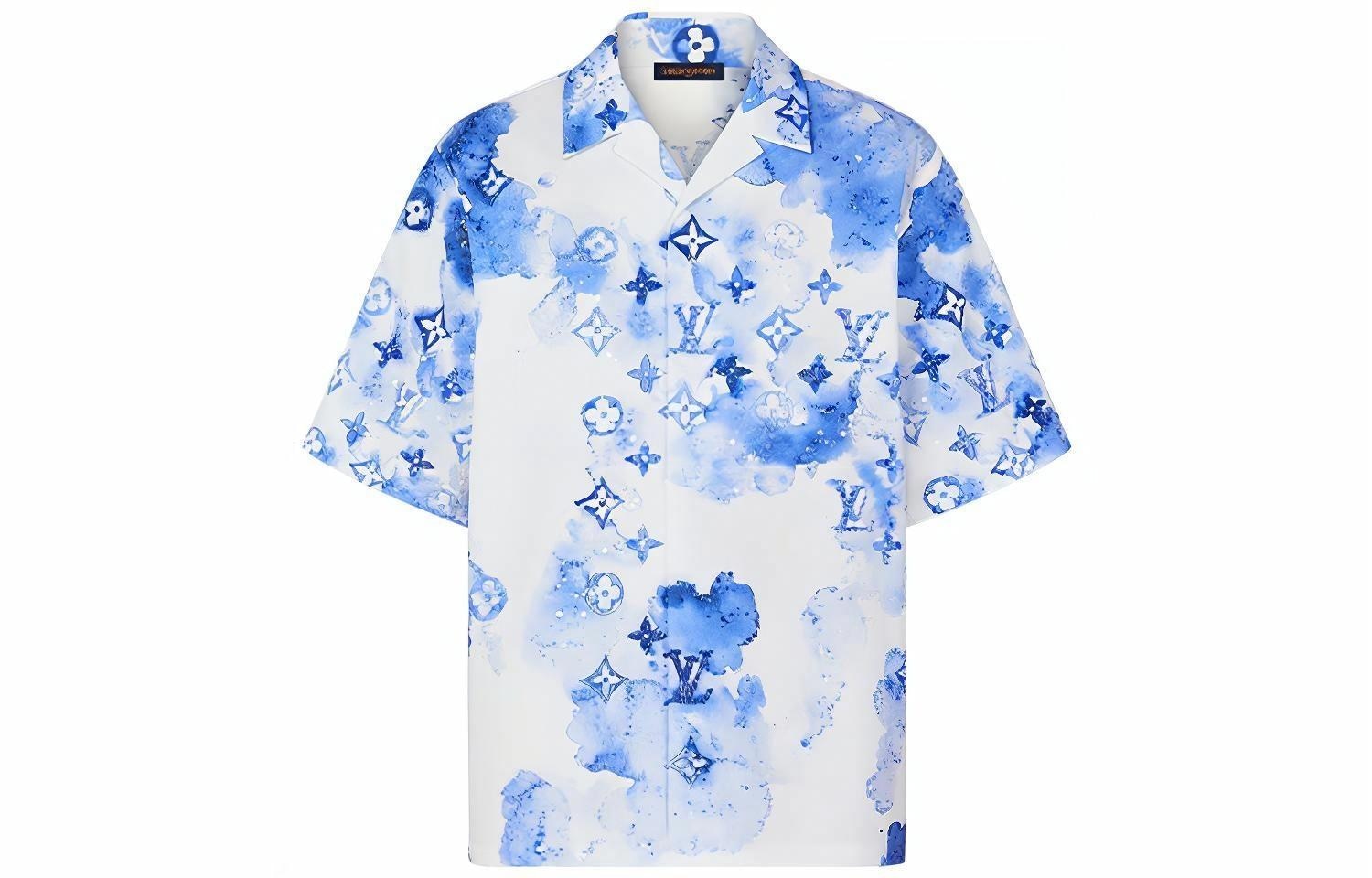 LOUIS VUITTON/路易威登 Louis Vuitton SS21 Blue Short Sleeve Shirt