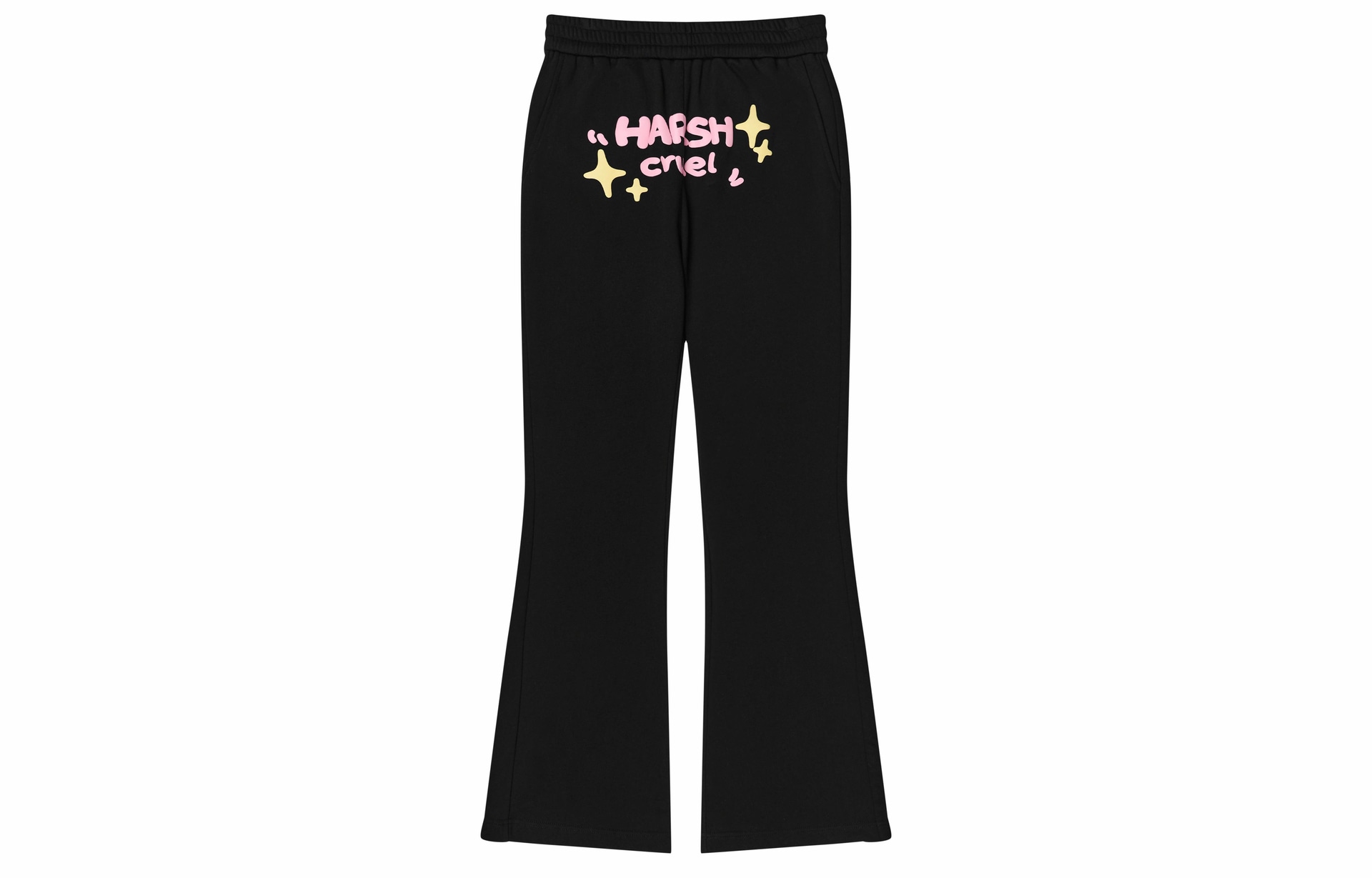 HARSH AND CRUEL Flare Pants Black