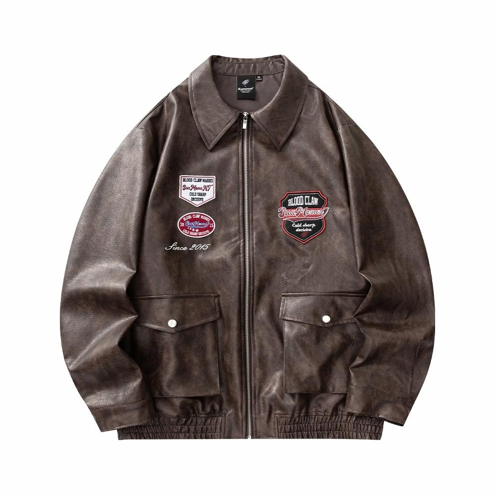 Suamoment Vintage PU Jacket — фото 8