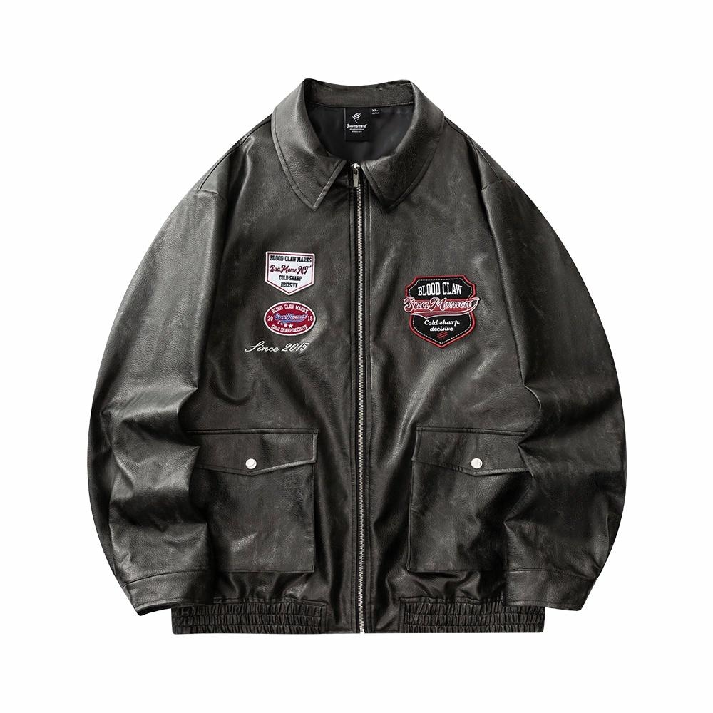 Suamoment Vintage PU Jacket