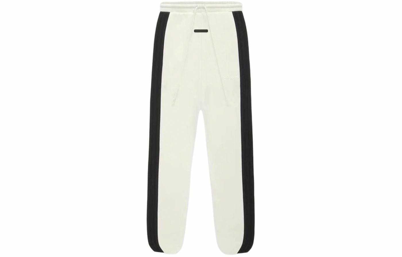 Fear of God x adidas FW23 Striped Knit Joggers White