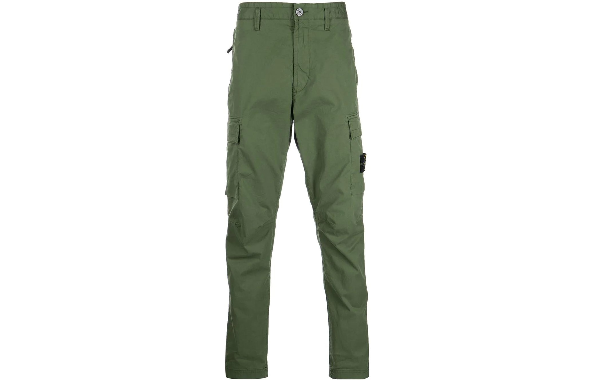 Stone Island FW22 Logo Patch Pants Green