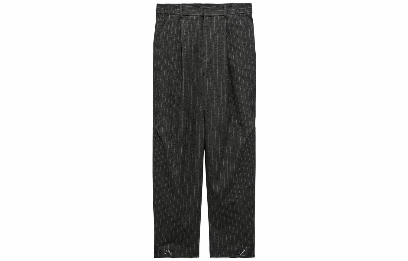 ADER ERROR x ZARA Striped Grey Trousers