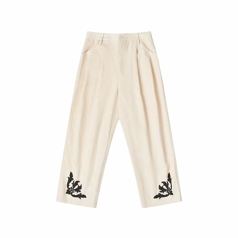 EMPTY REFERENCE Corduroy Pants Beige