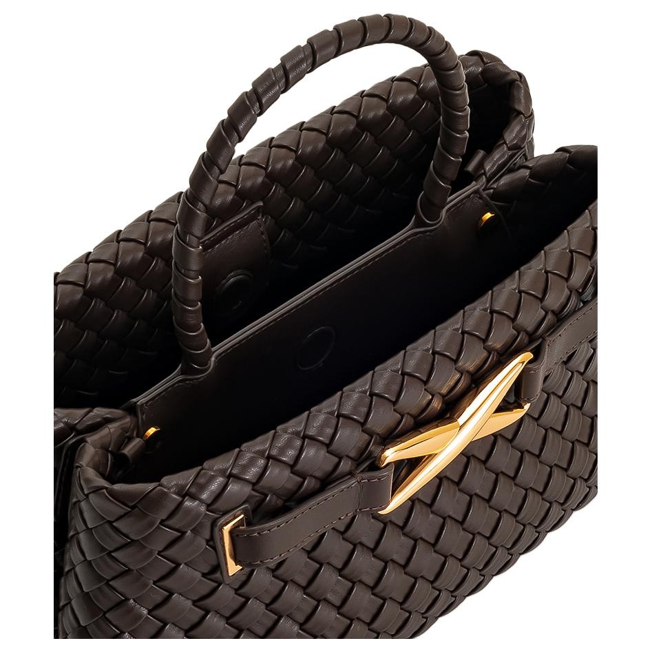 Jw Pei Woven Tote Medium Black Brown — фото 7