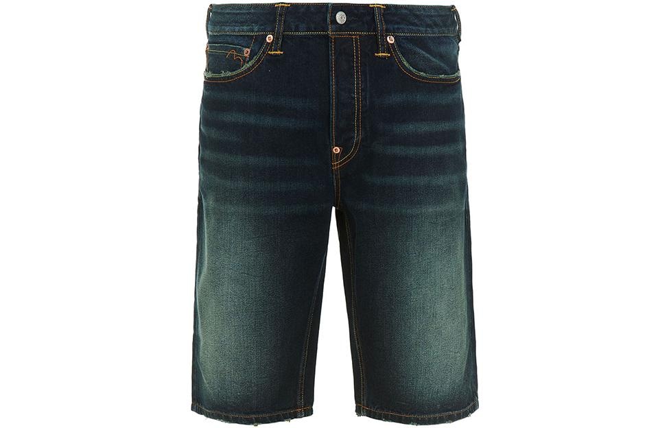 EVISU SS22 Seagull Print Denim Shorts