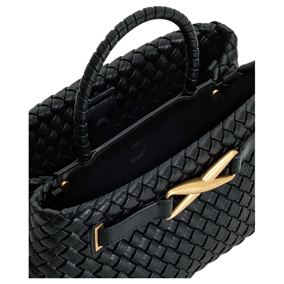 Jw Pei Woven Tote Medium Black Brown — фото 6