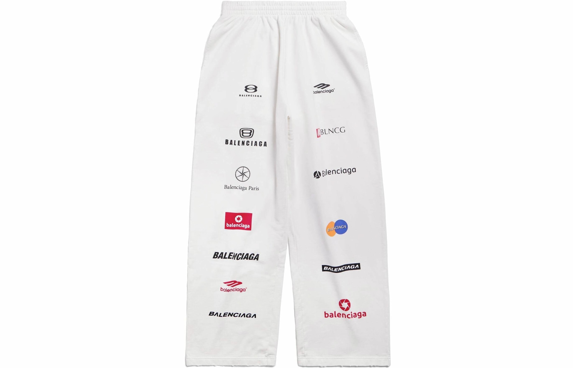 Balenciaga FW23 Letter Print Straight Sweatpants