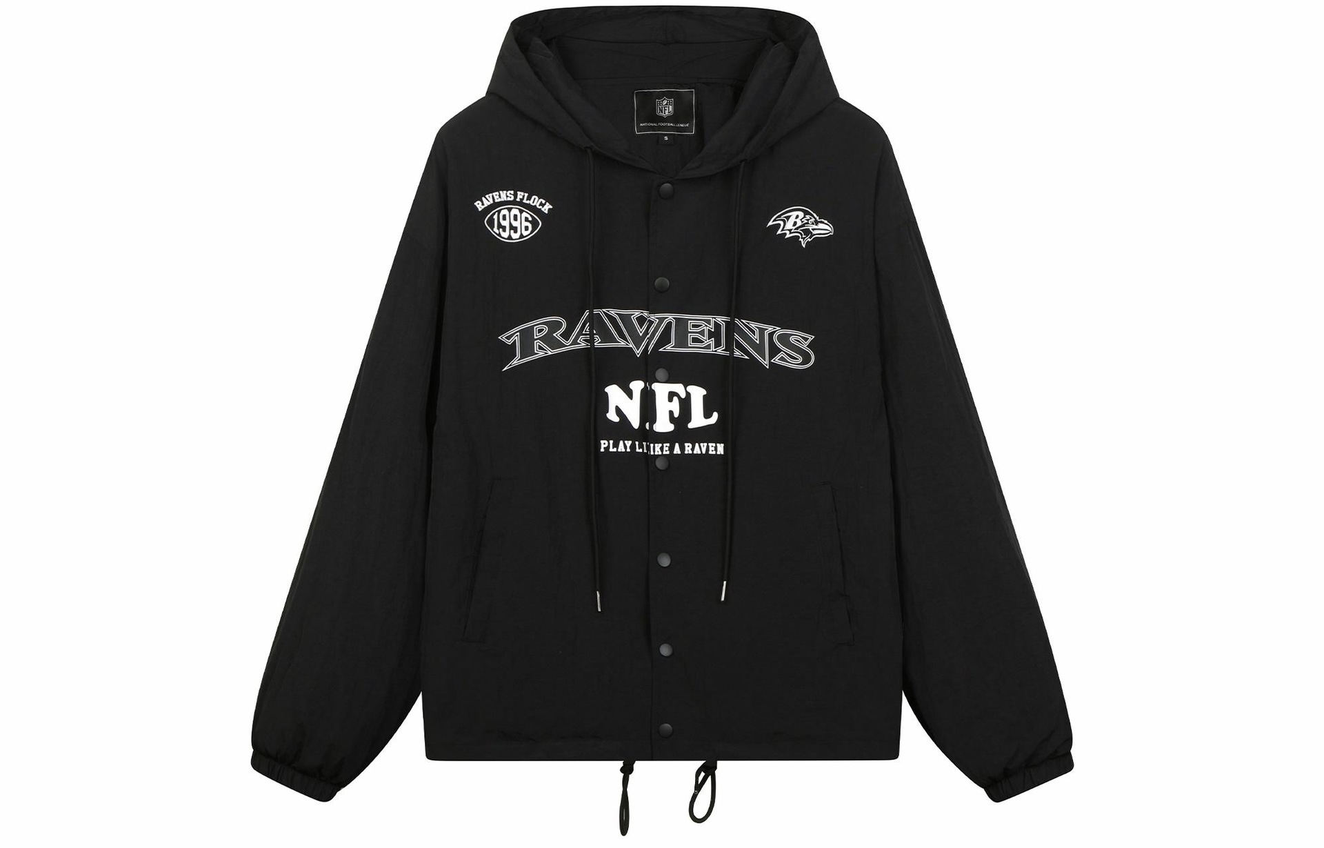 NFL Ravens Windbreaker Black