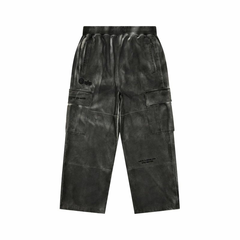 Aape x ALPHA INDUSTRIES FW24 Black Pants