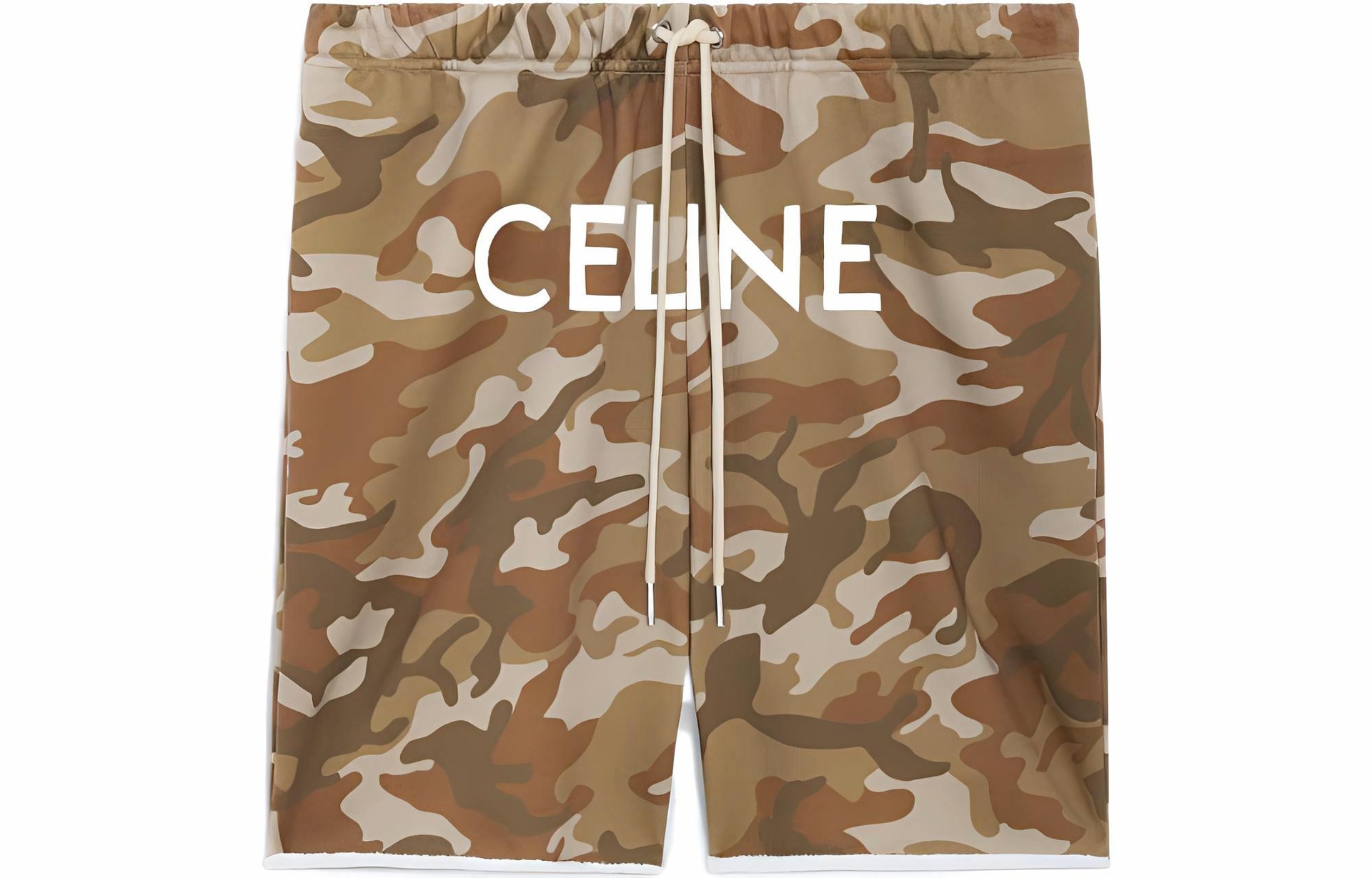 CELINE SS22 Camo Fleece Shorts