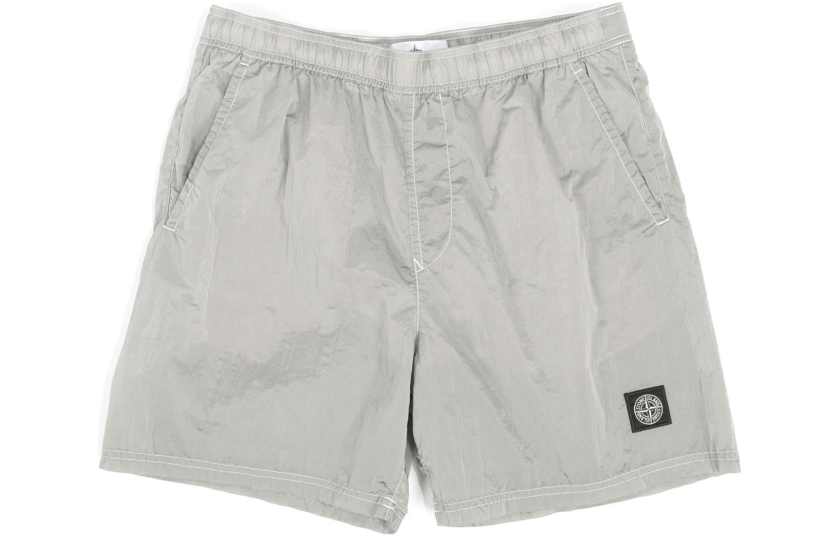 Stone Island Nylon Print Shorts Grey