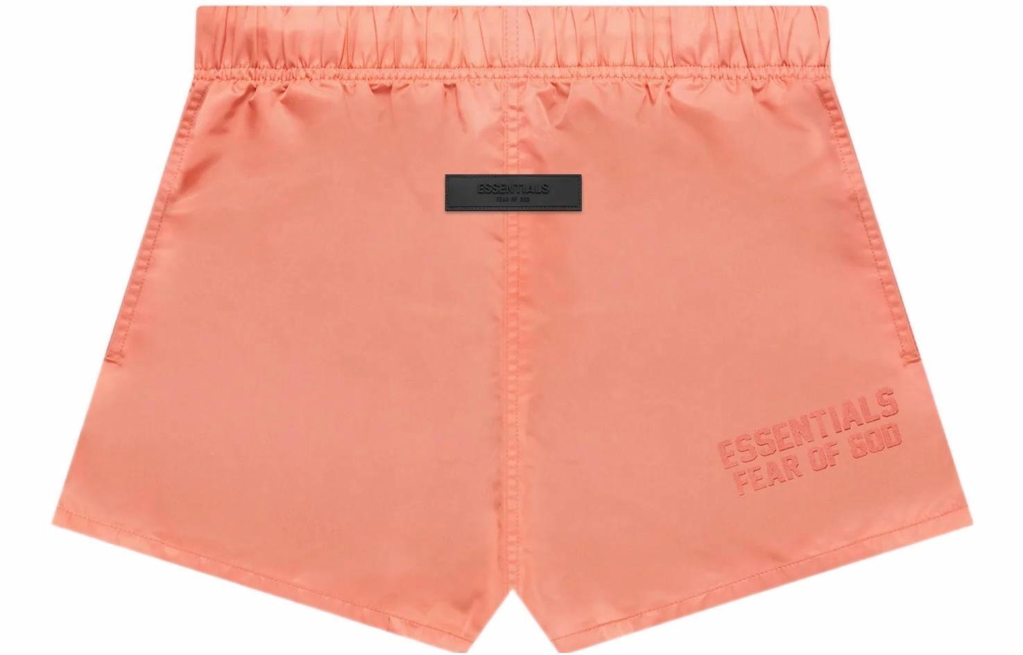 Fear of God Essentials Nylon Running Shorts Coral