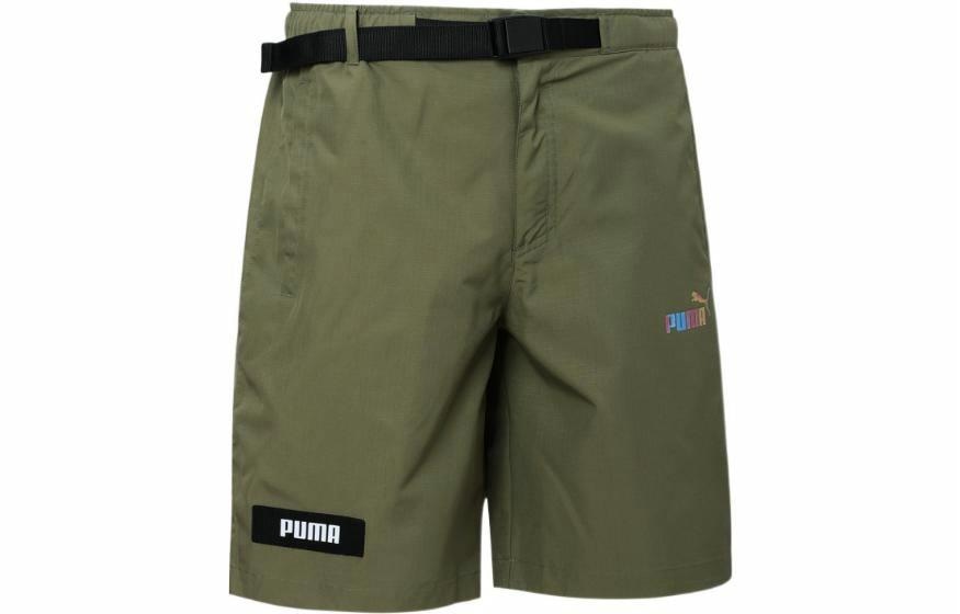 Брюки Puma Logo Print Shorts Green