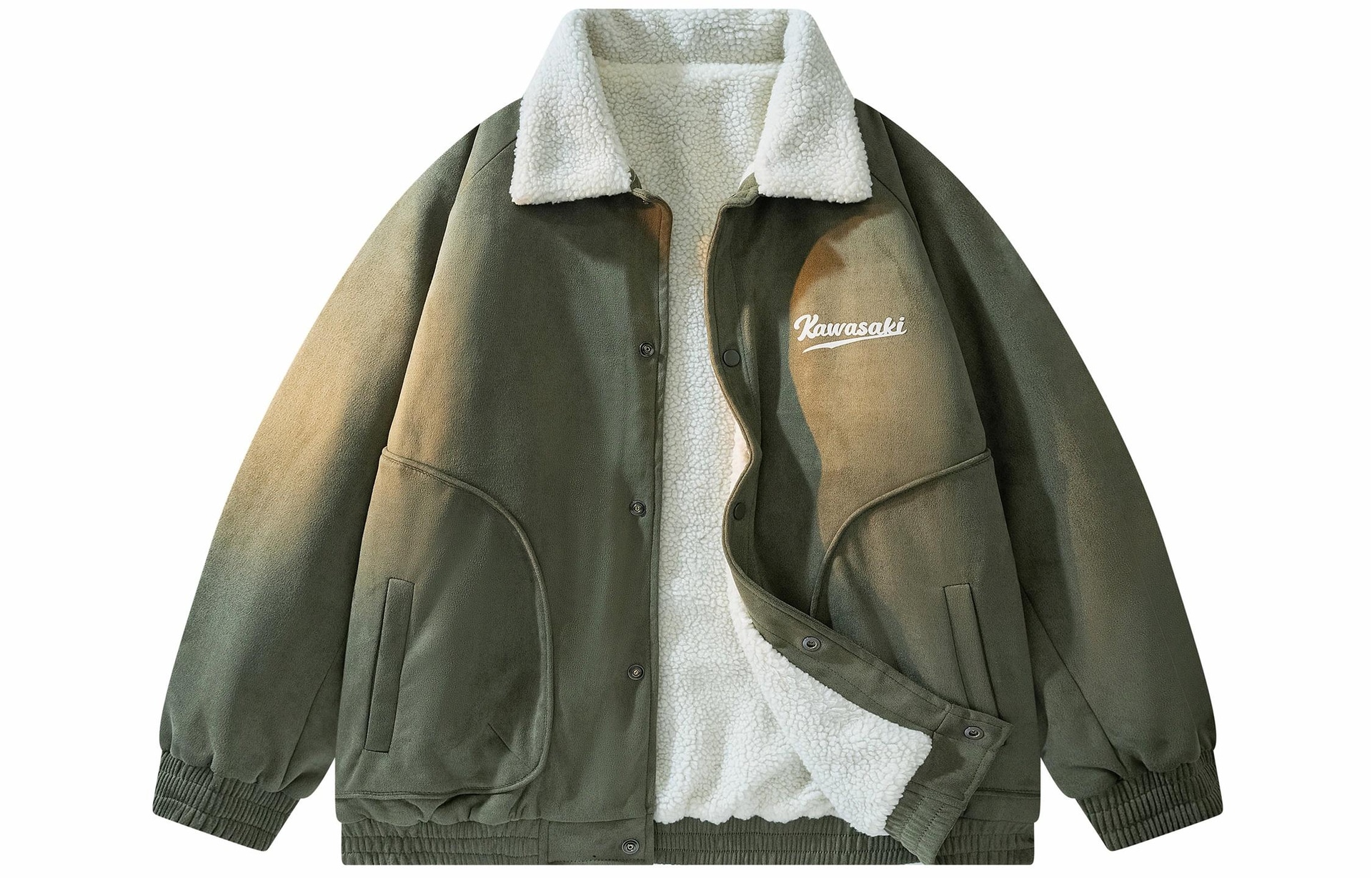 Kawasaki Retro Logo Cotton Jacket — фото 7